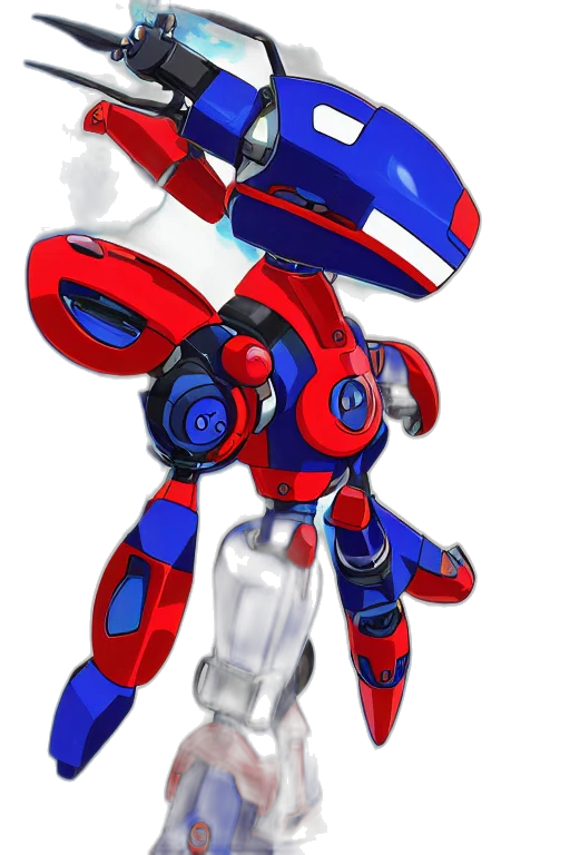 robot, weapon, concept art, 3d render transparent PNG cut-out