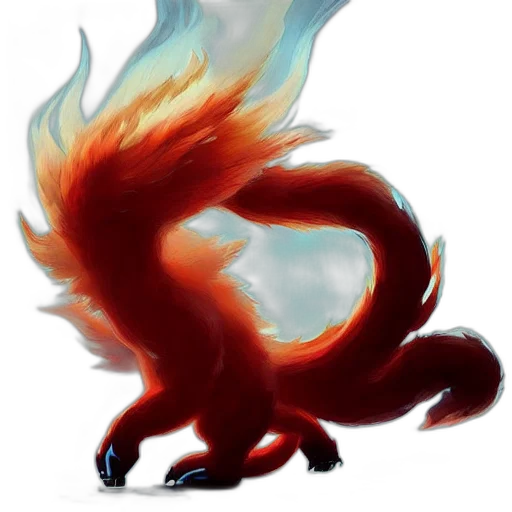 dragon, creature, staff, animal transparent PNG cut-out