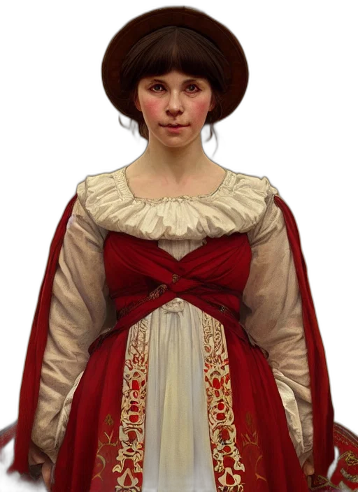 dress, face, hat, crown transparent PNG cut-out