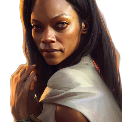 face, fantasy art, concept art, photorealistic transparent PNG cut-out