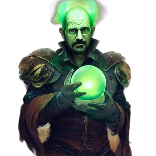 staff, mask, creature, fantasy art transparent PNG cut-out