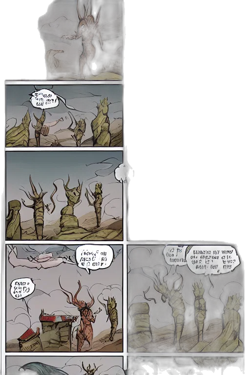 comic book art, concept art, fog, underwater transparent PNG cut-out
