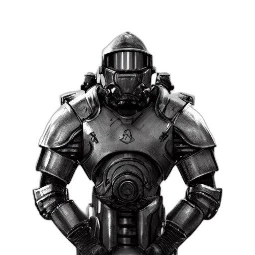 robot, mask, weapon, staff transparent PNG cut-out