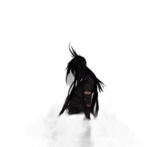 creature, dragon, hair, mask transparent PNG cut-out