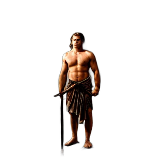 sword, staff, weapon, fantasy art transparent PNG cut-out