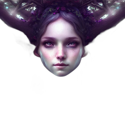 face, crown, mask, creature transparent PNG cut-out