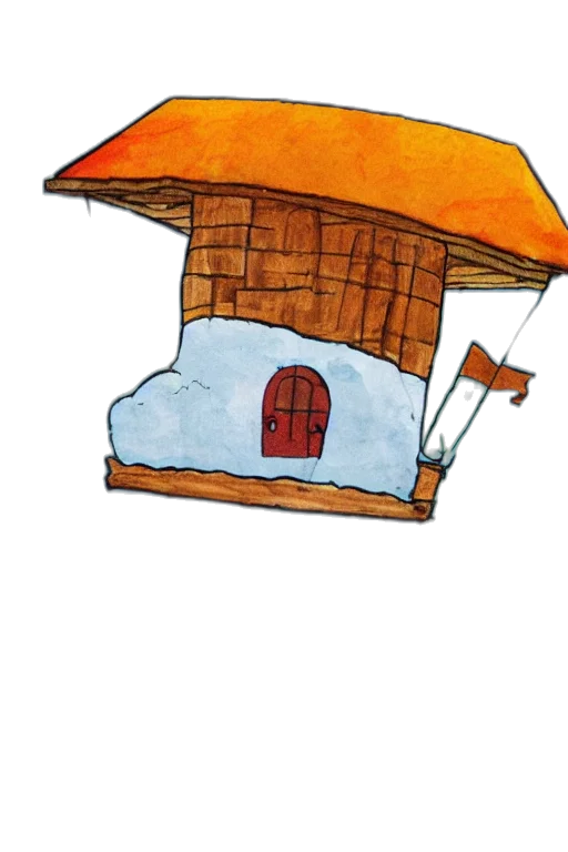umbrella, building, furniture, staff transparent PNG cut-out