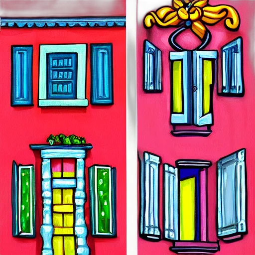 building, concept art, city street, neon lights transparent PNG cut-out