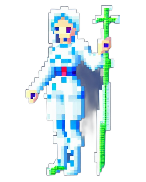 robot, staff, sword, weapon transparent PNG cut-out