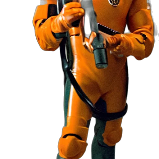 robot, staff, jacket, weapon transparent PNG cut-out