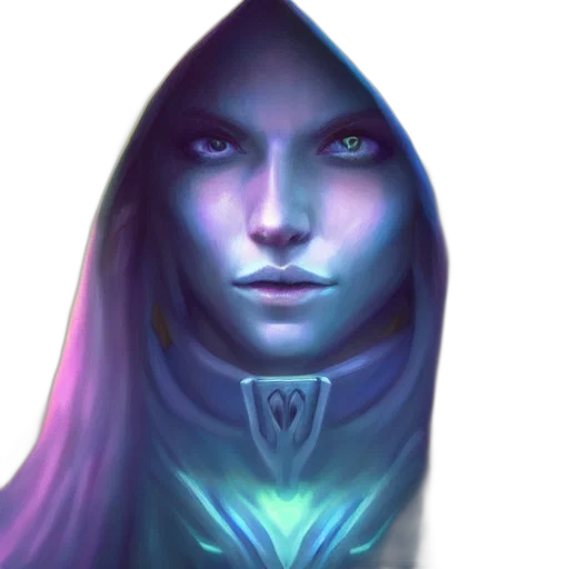 face, mask, staff, fantasy art transparent PNG cut-out