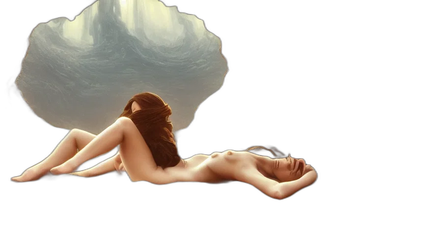 hair, creature, concept art, photorealistic transparent PNG cut-out