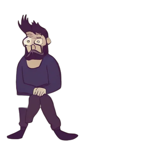 jacket, creature, staff, hair transparent PNG cut-out
