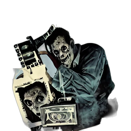 mask, robot, staff, weapon transparent PNG cut-out