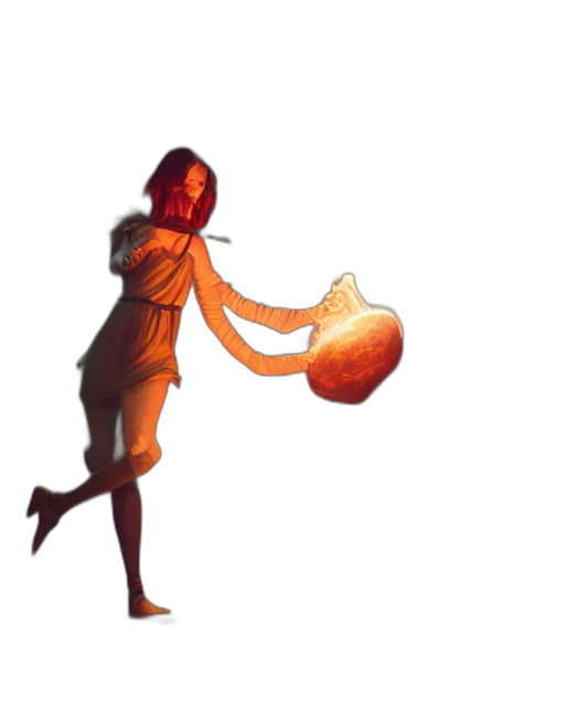 dress, staff, weapon, jewelry transparent PNG cut-out