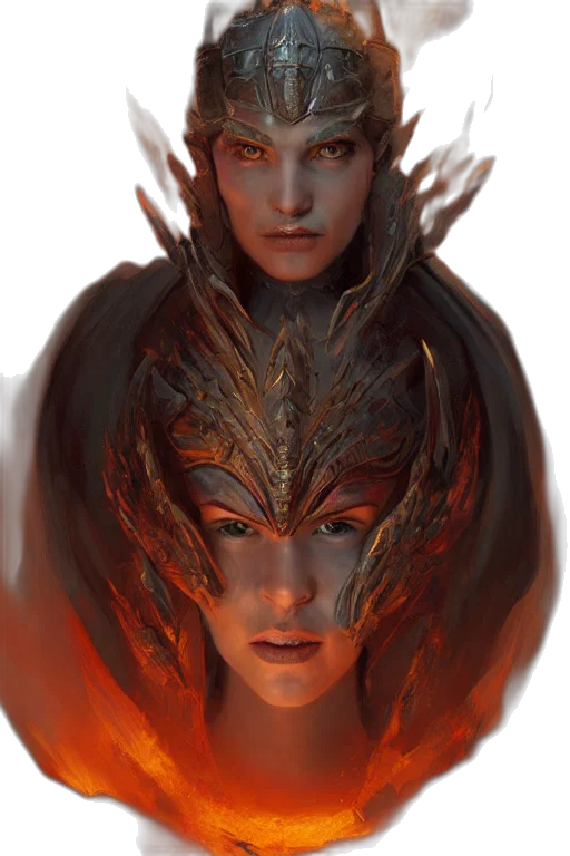 dragon, mask, crown, face transparent PNG cut-out