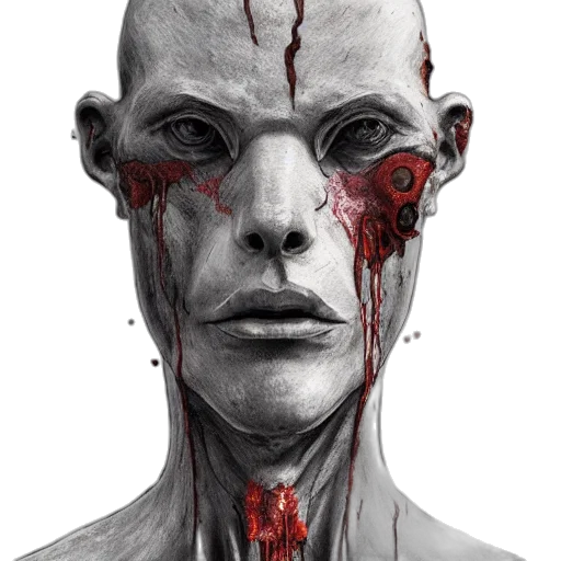 face, mask, creature, robot transparent PNG cut-out