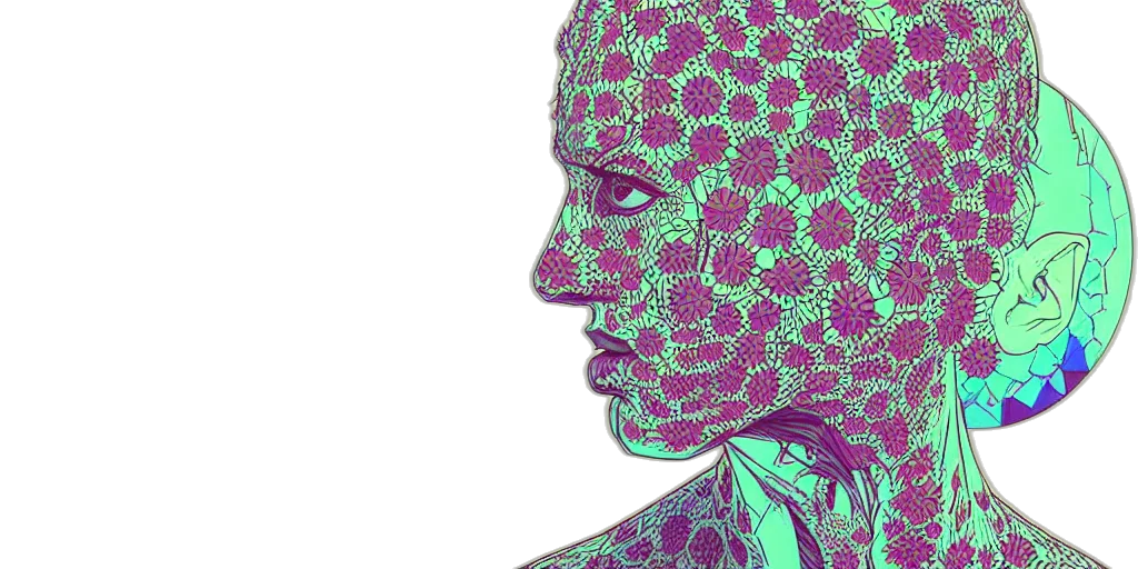 face, mask, robot, crown transparent PNG cut-out