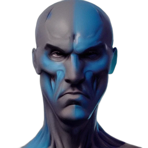 face, mask, concept art, comic book art transparent PNG cut-out