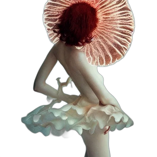 dress, hat, flower, umbrella transparent PNG cut-out