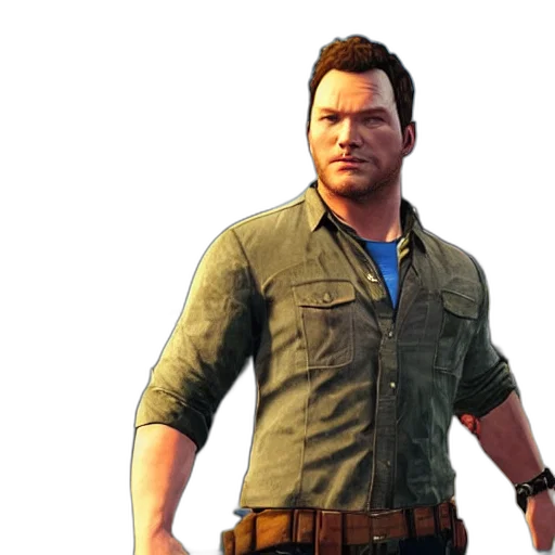 jacket, staff, concept art, 3d render transparent PNG cut-out