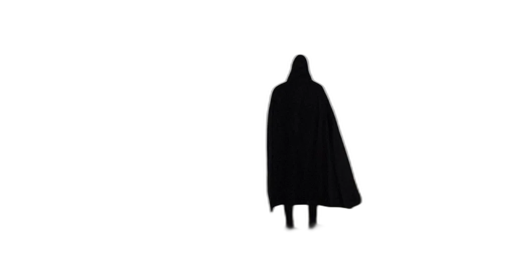 jacket, dress, mask, staff transparent PNG cut-out