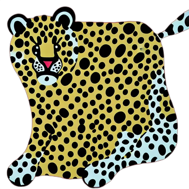animal, cartoon, 3d render, pixel art transparent PNG cut-out