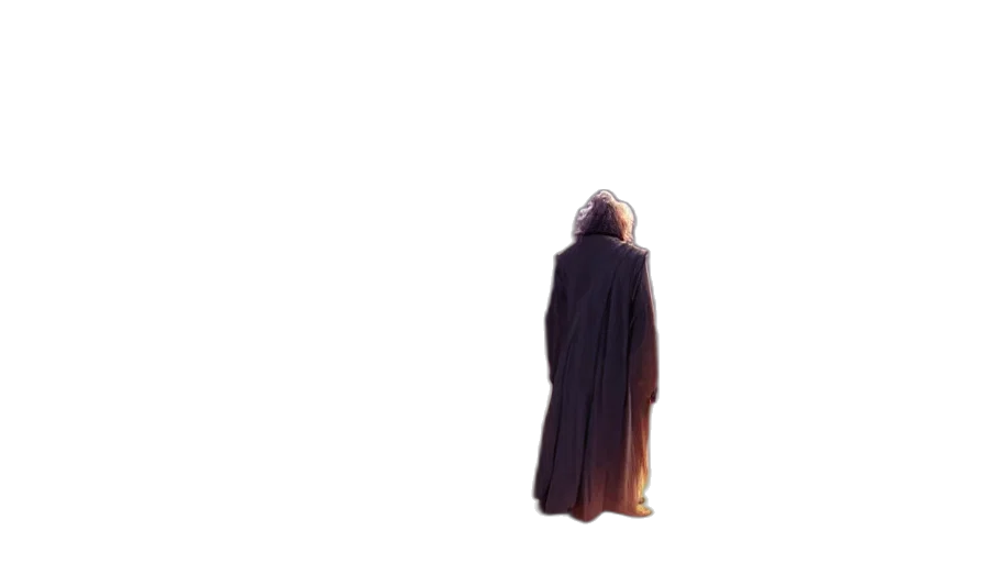 jacket, staff, sword, dress transparent PNG cut-out