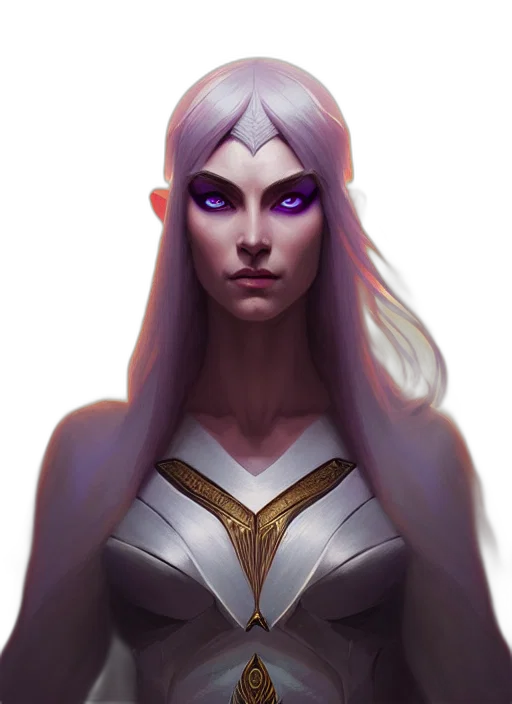 face, staff, crown, fantasy art transparent PNG cut-out