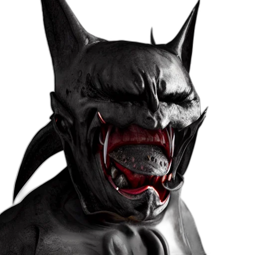 mask, animal, 3d render, concept art transparent PNG cut-out