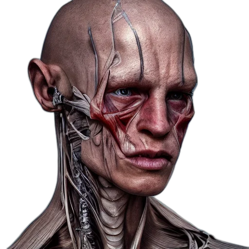 face, robot, mask, creature transparent PNG cut-out