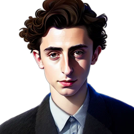 face, staff, hair, jacket transparent PNG cut-out
