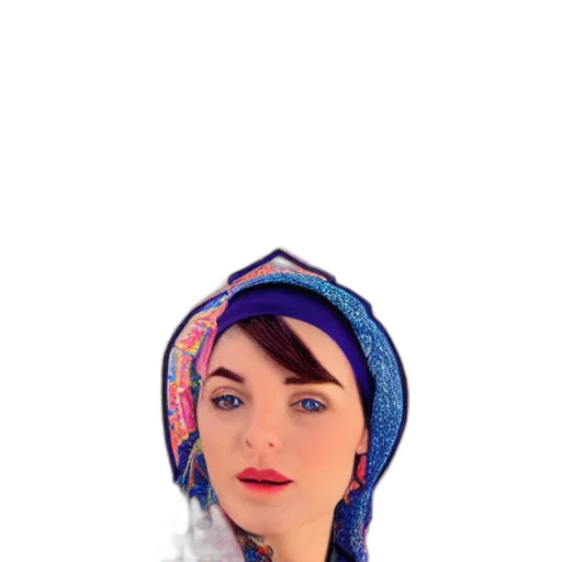 face, hat, dress, staff transparent PNG cut-out
