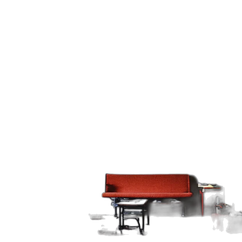 furniture, robot, 3d render, concept art transparent PNG cut-out