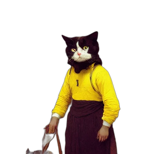 staff, animal, creature, hat transparent PNG cut-out