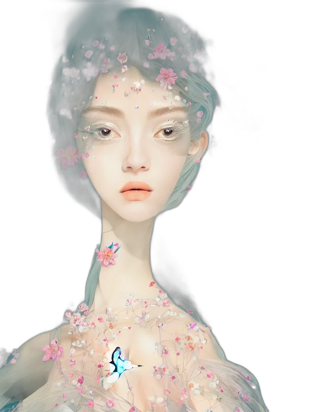 jewelry, dress, crown, face transparent PNG cut-out
