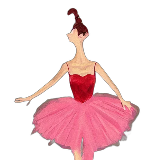 dress, cartoon, concept art, 3d render transparent PNG cut-out