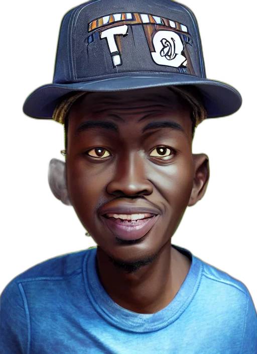 face, hat, staff, cartoon transparent PNG cut-out