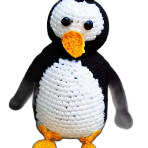 animal, staff, 3d render, crocheted transparent PNG cut-out