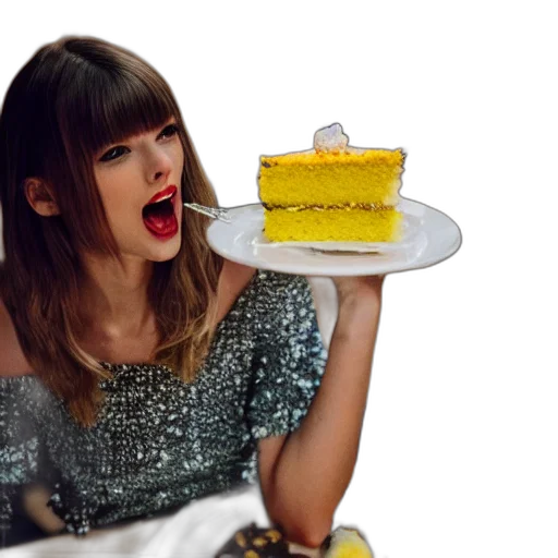 food, taylor, swift, eating transparent PNG cut-out