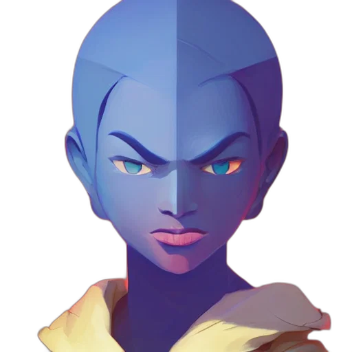 face, mask, staff, robot transparent PNG cut-out