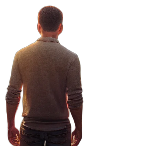 jacket, staff, robot, face transparent PNG cut-out