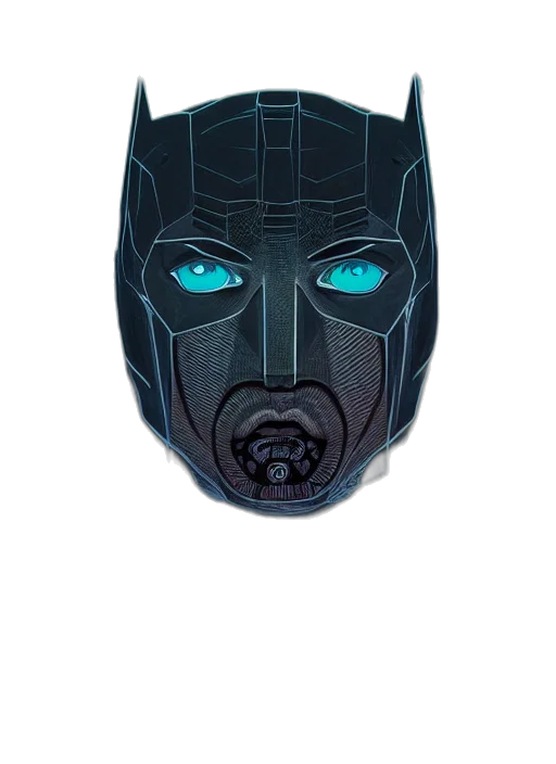mask, face, robot, comic book art transparent PNG cut-out