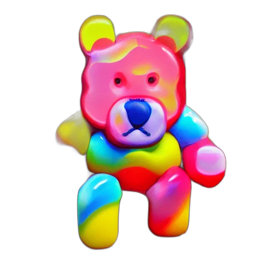 animal, creature, 3d render, vaporwave transparent PNG cut-out