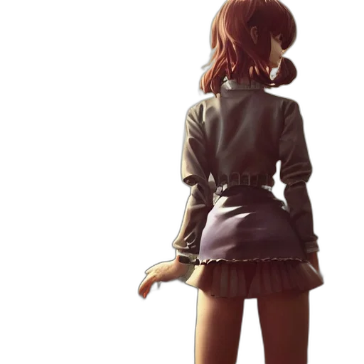 jacket, dress, staff, weapon transparent PNG cut-out