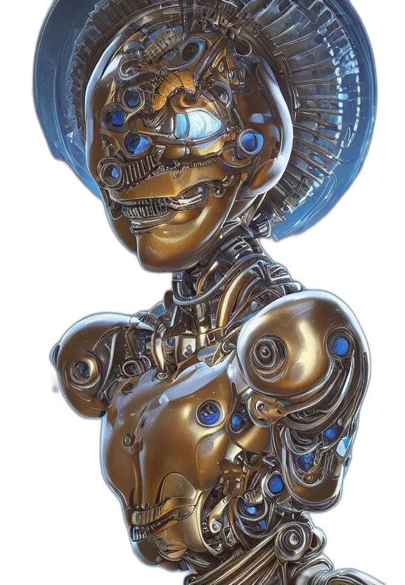 robot, jewelry, face, mask transparent PNG cut-out
