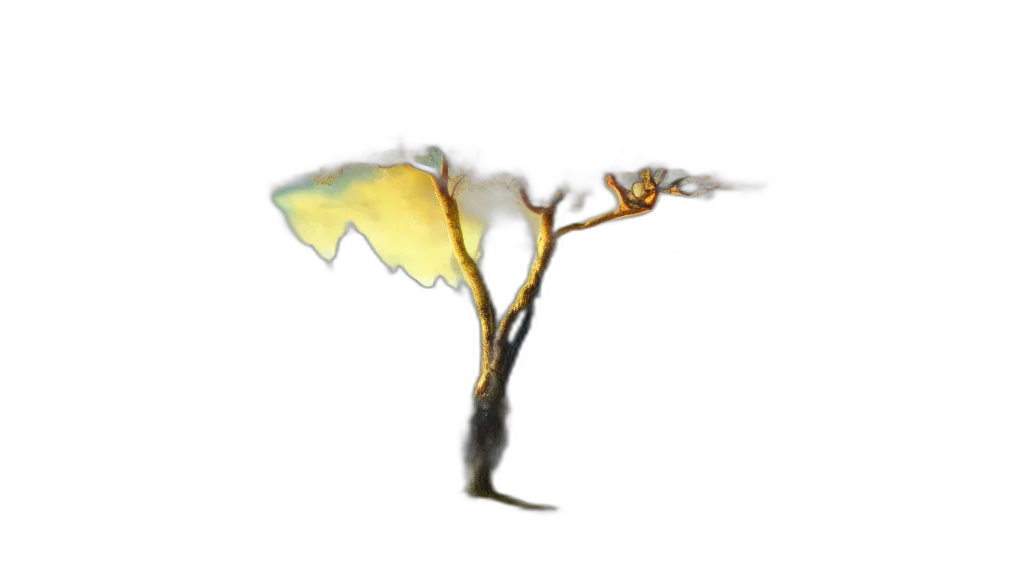 dragon, staff, creature, flower transparent PNG cut-out