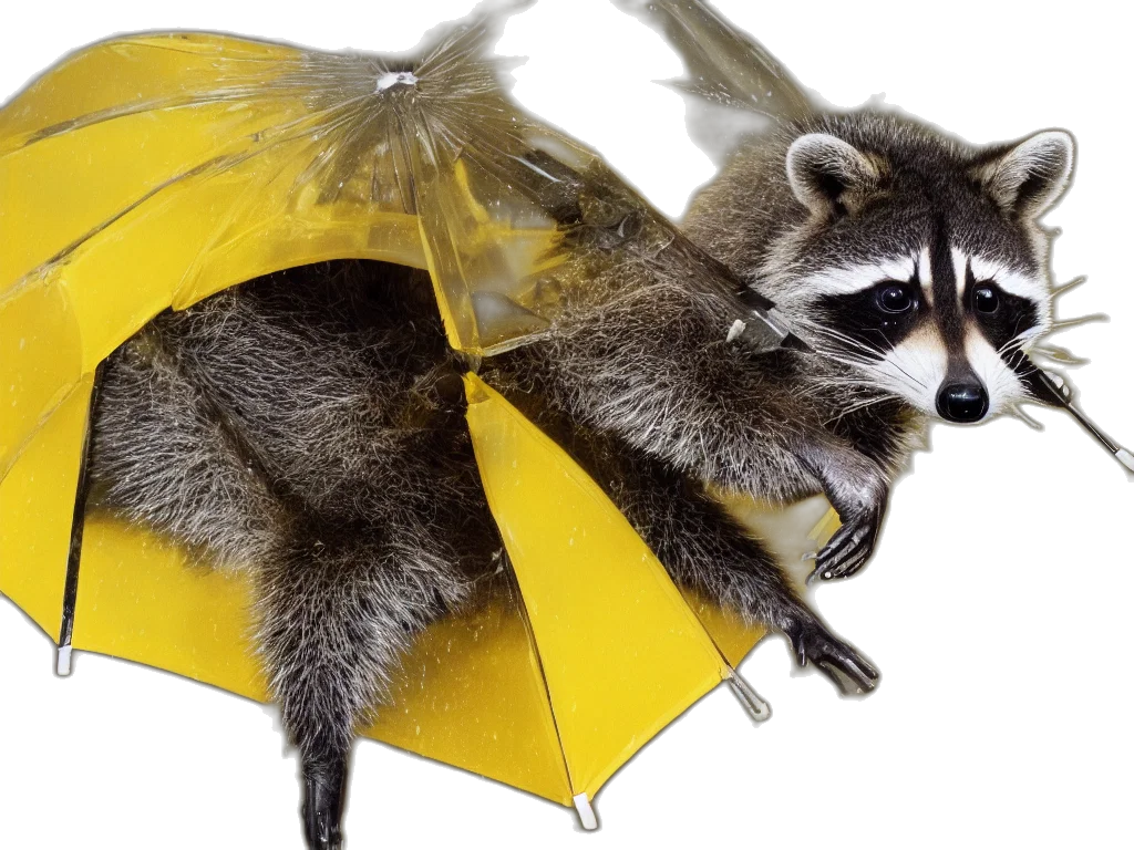 umbrella, animal, creature, dragon transparent PNG cut-out