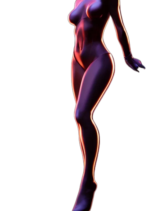 dress, robot, creature, staff transparent PNG cut-out