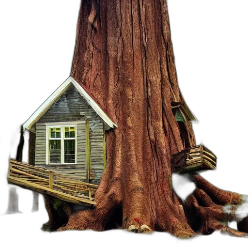tree, furniture, building, hair transparent PNG cut-out